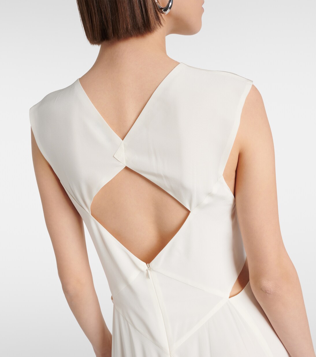 Robe midi Danube en crêpe de soie | Joseph