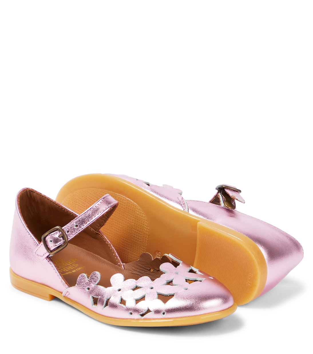 Floral metallic leather sandals | PèPè