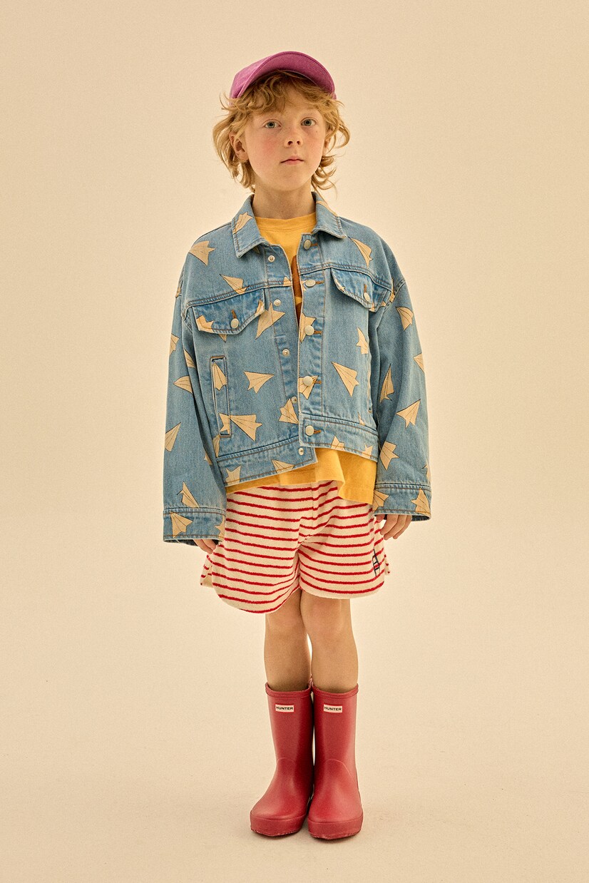 Paper Airplane denim jacket | Jellymallow