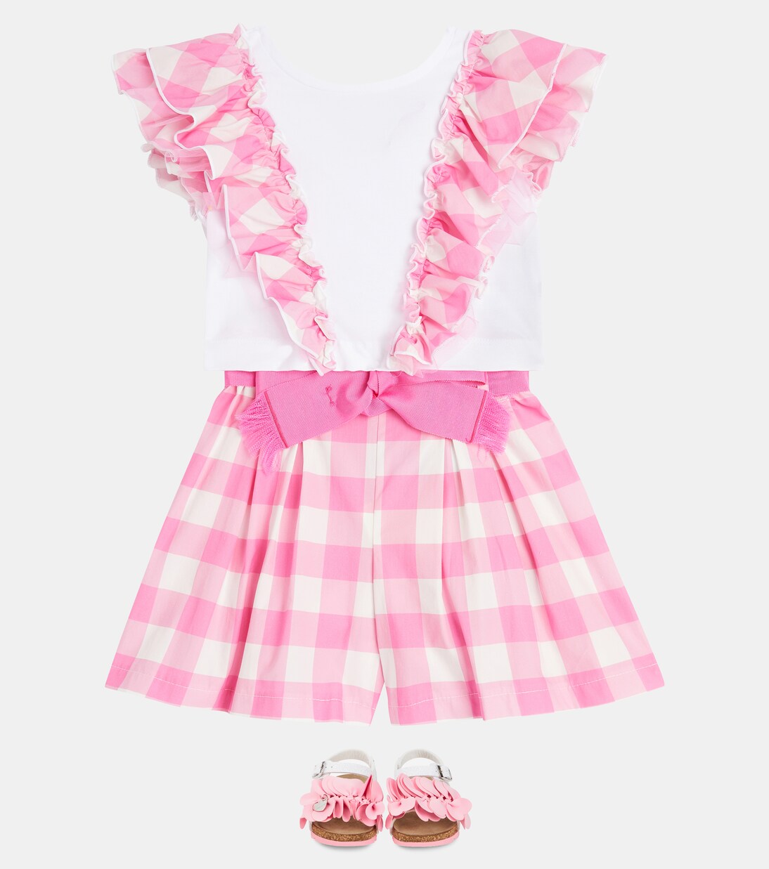 x Barbie® cotton-blend jersey top | Monnalisa