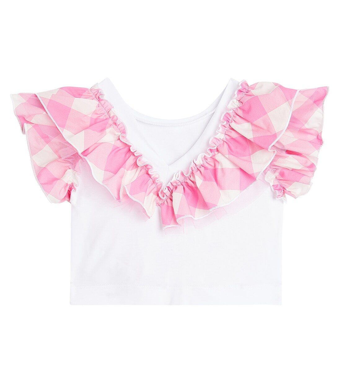 x Barbie® cotton-blend jersey top | Monnalisa