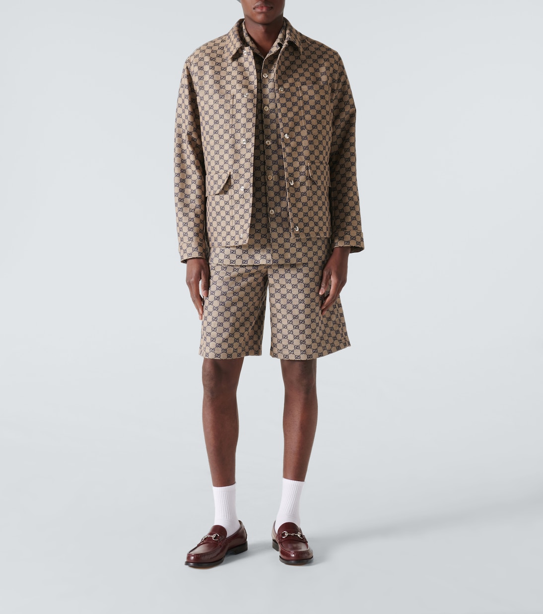 GG linen-blend canvas jacket | Gucci