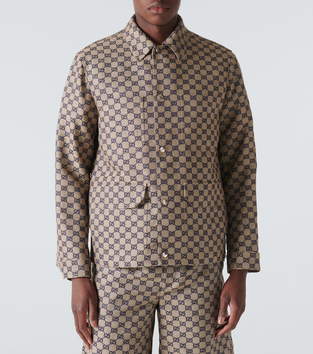 GG linen-blend canvas jacket | Gucci