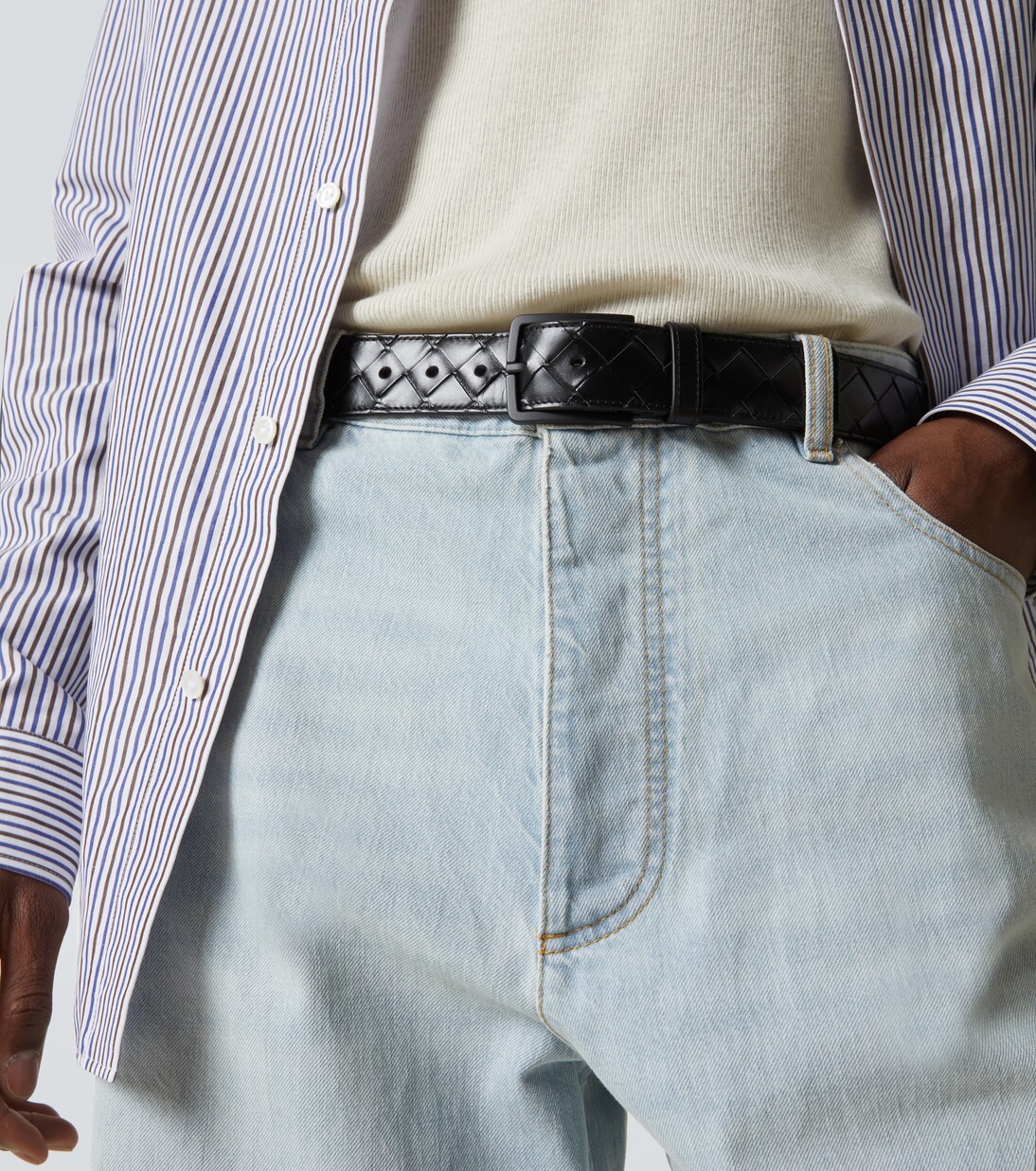 Cintura Intrecciato in pelle | Bottega Veneta