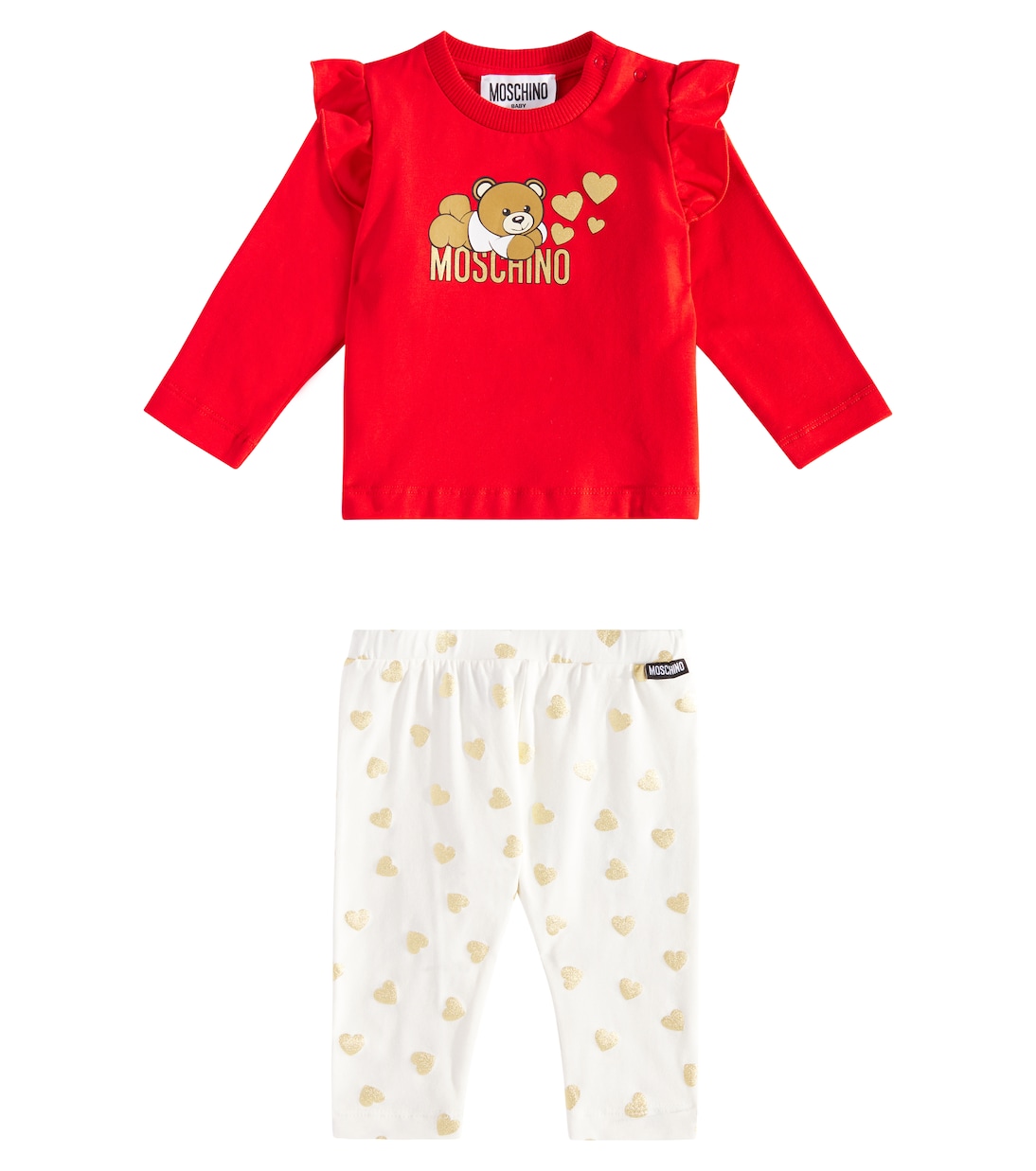 Baby jersey top and pants set | Moschino Kids