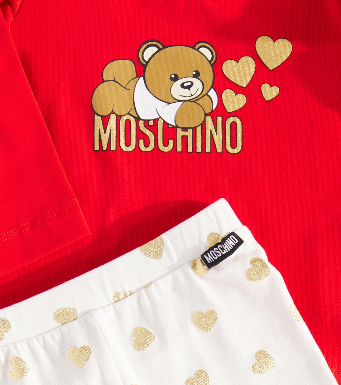 Baby jersey top and pants set | Moschino Kids
