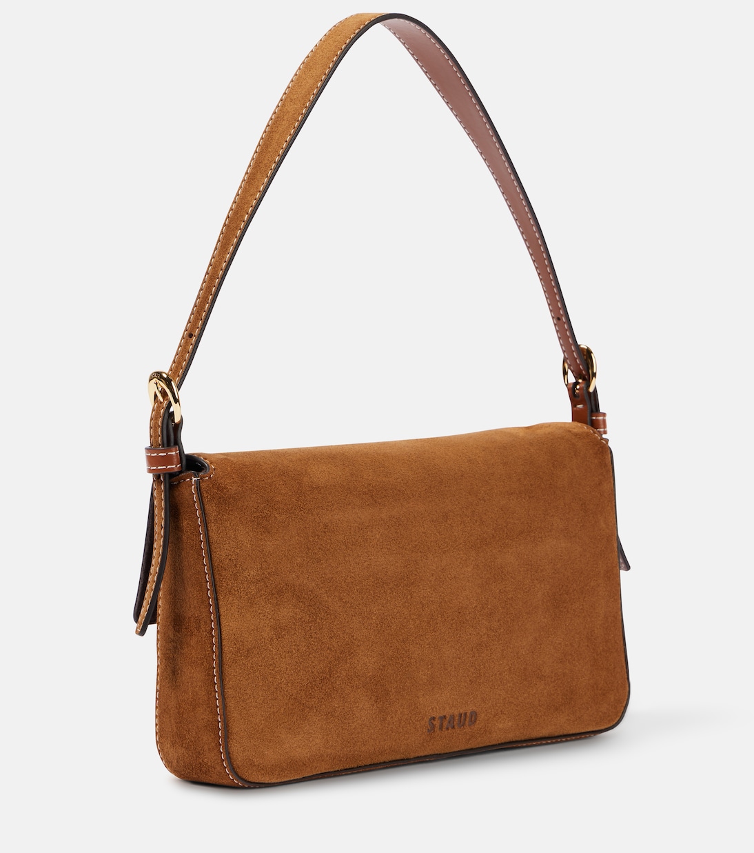 Harlow suede shoulder bag | Staud