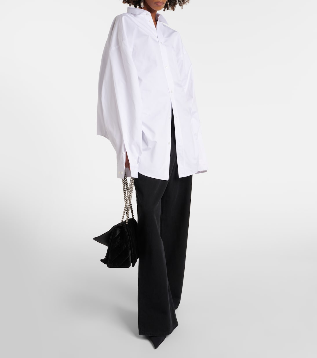 Oversized cotton poplin shirt | Balenciaga