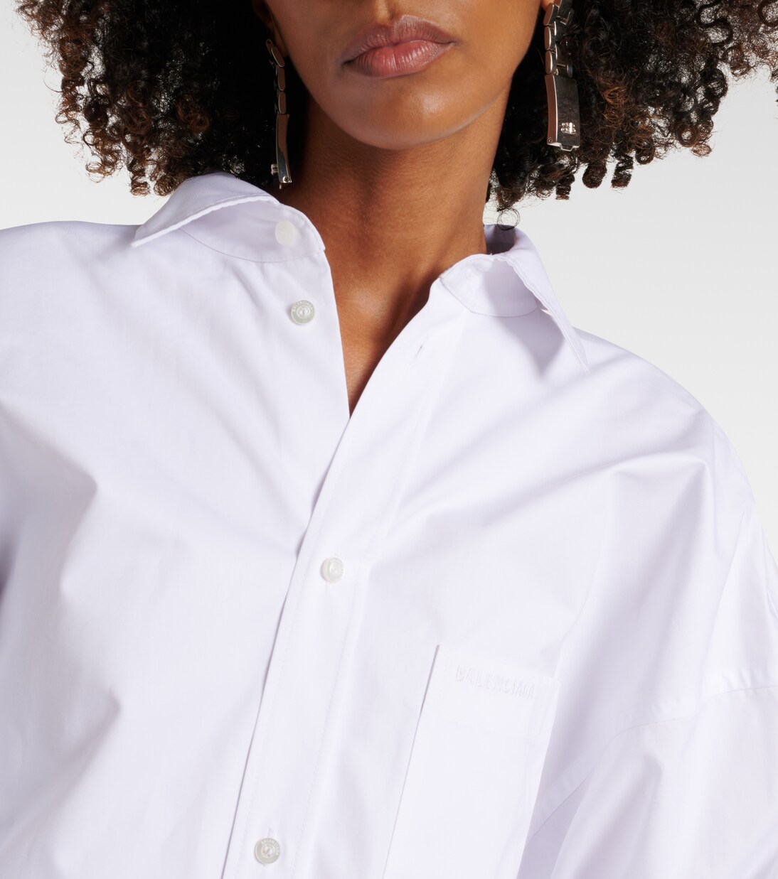Oversized cotton poplin shirt | Balenciaga