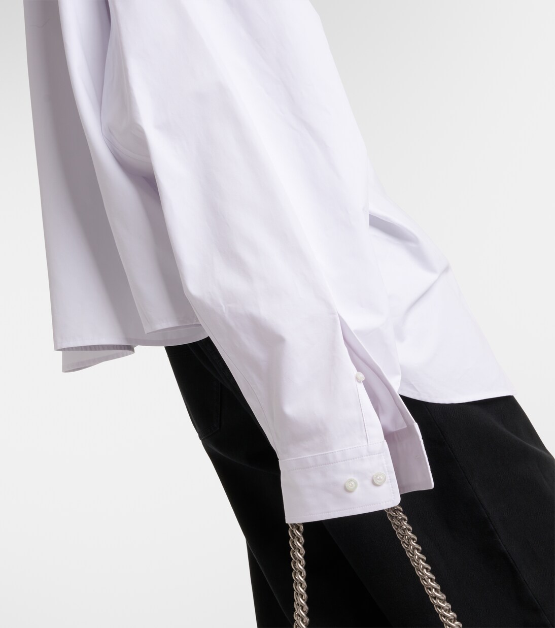 Oversized cotton poplin shirt | Balenciaga