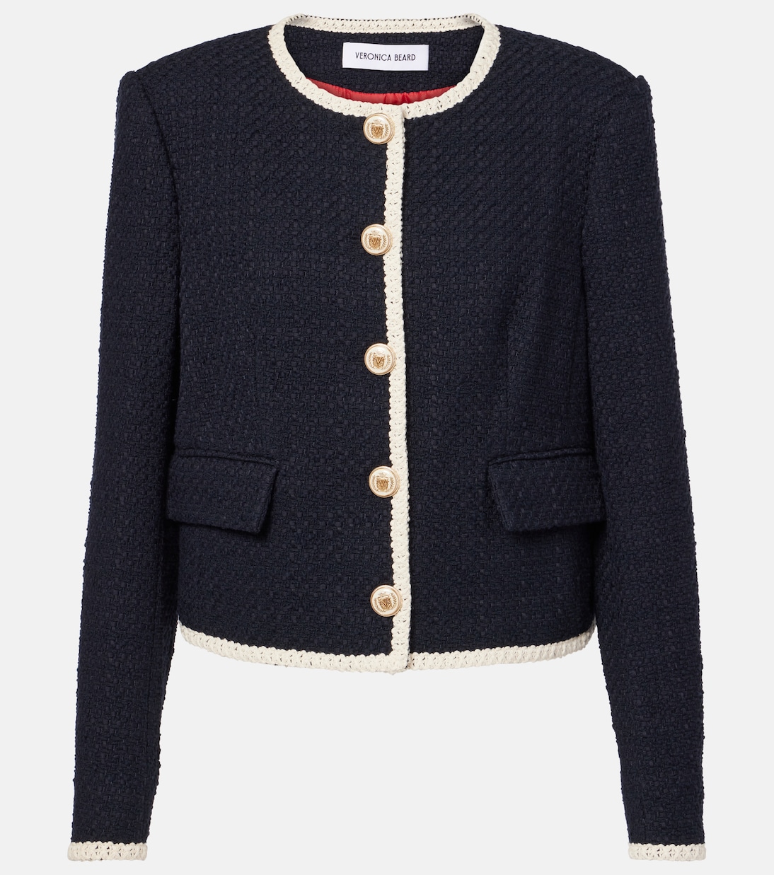 Chaqueta Mabel cropped de tweed | Veronica Beard