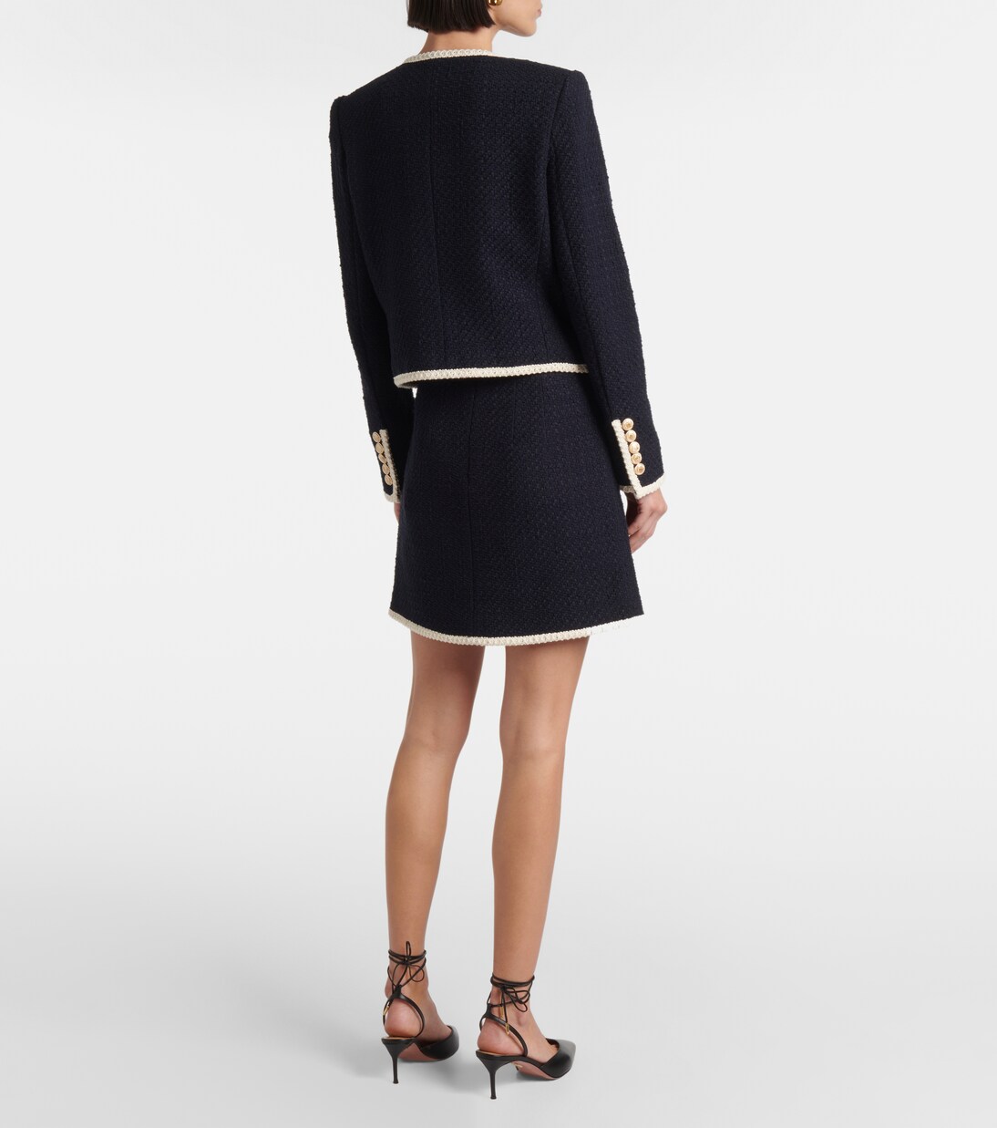 Chaqueta Mabel cropped de tweed | Veronica Beard