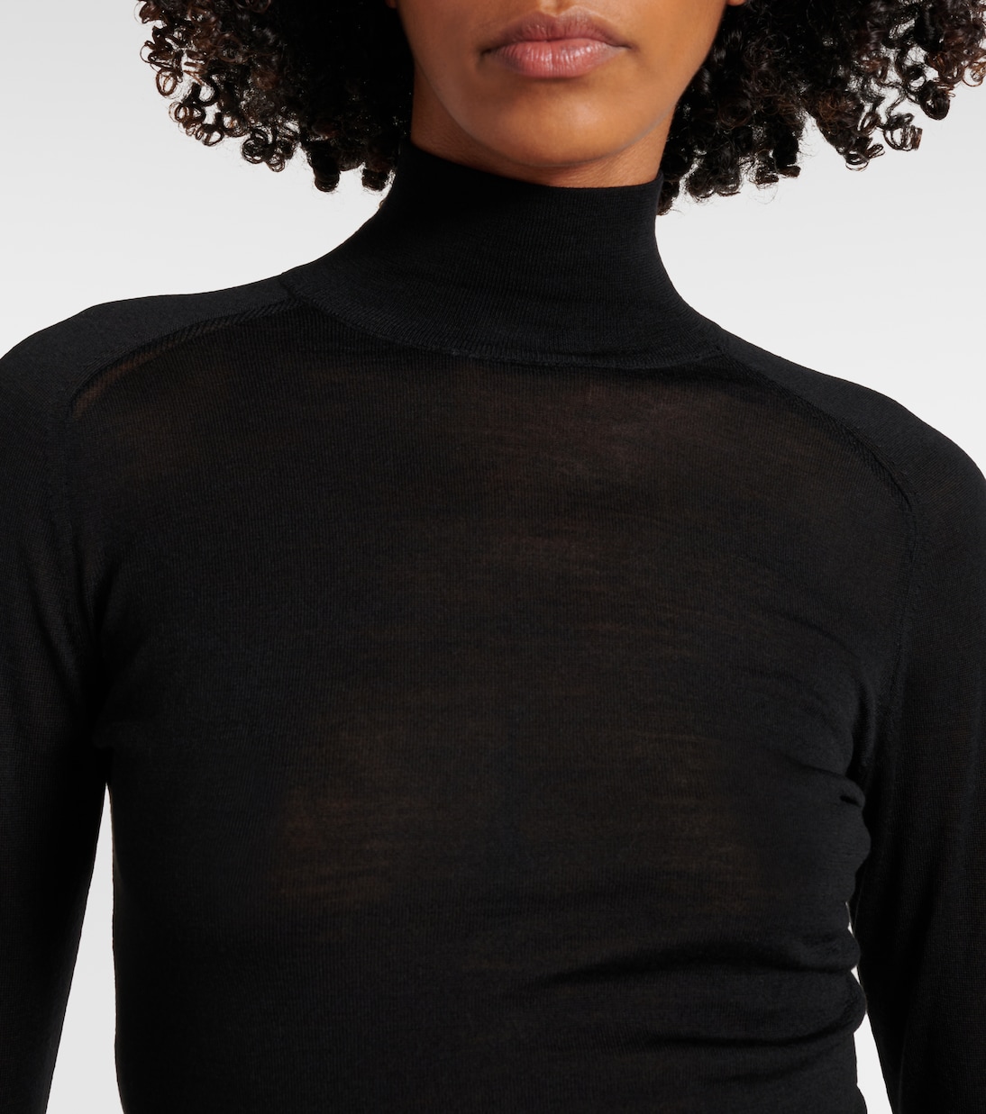 Top en laine et fourrure synthétique | Alaïa