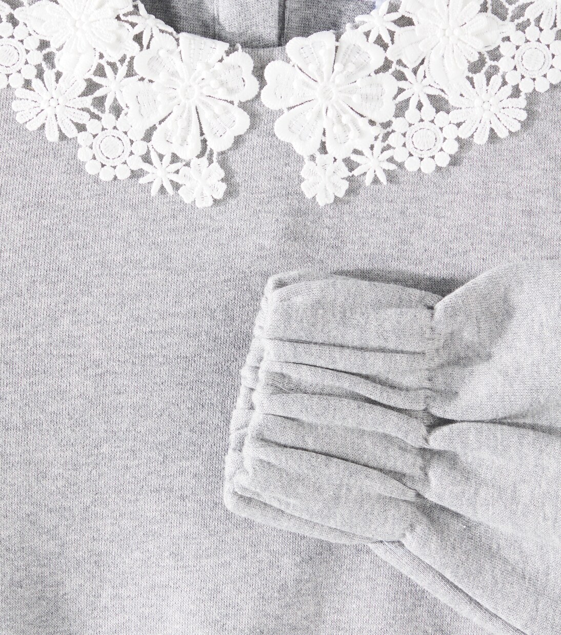 Embroidered cotton jersey sweatshirt | Tartine et Chocolat