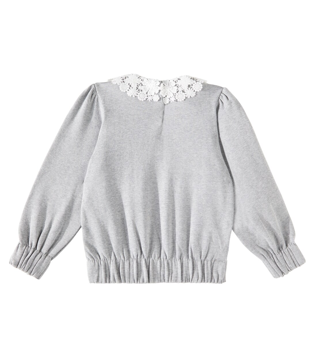 Embroidered cotton jersey sweatshirt | Tartine et Chocolat