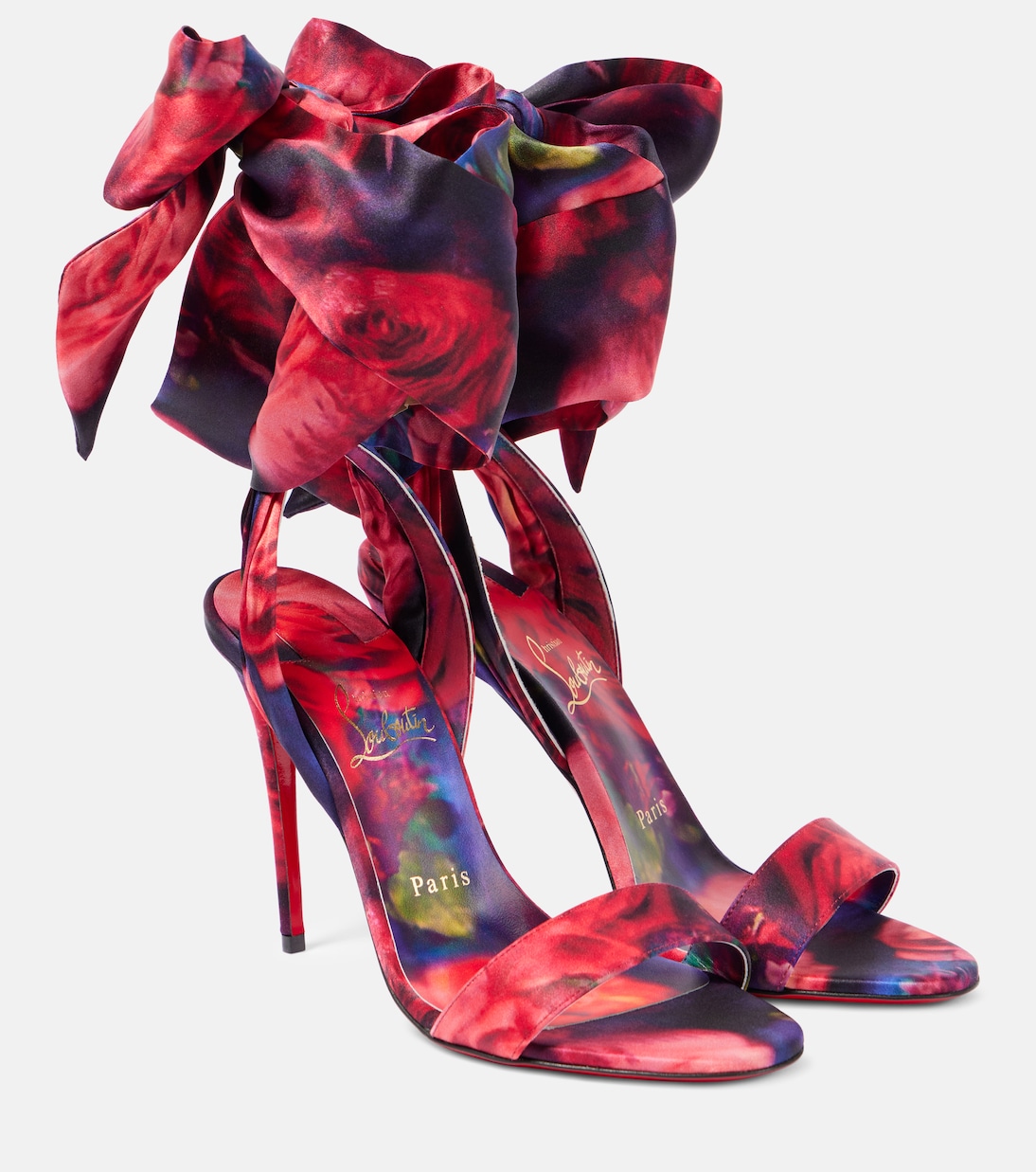Sandale Du Désert 100 satin crêpe sandals | Christian Louboutin