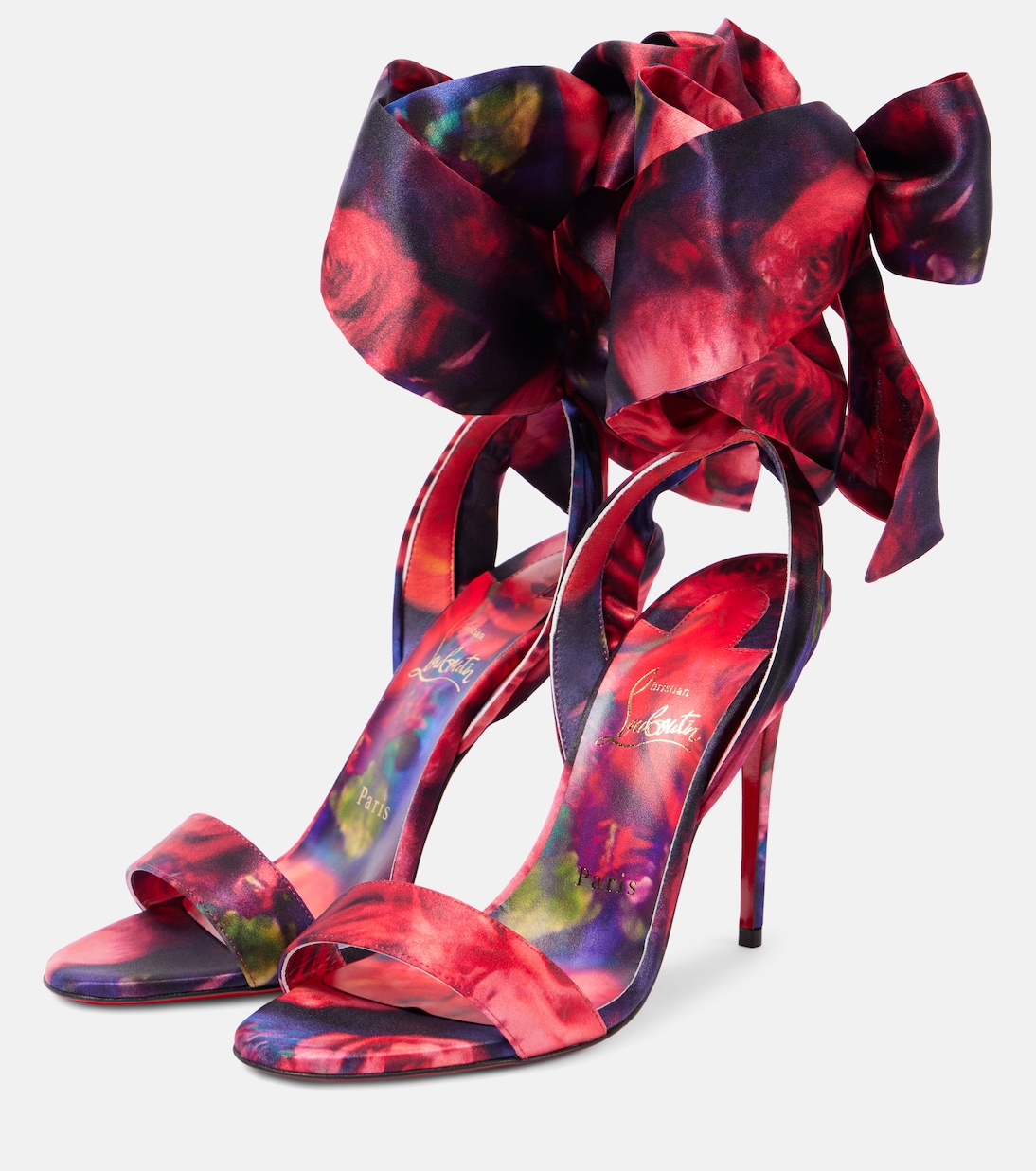 Sandale Du Désert 100 satin crêpe sandals | Christian Louboutin