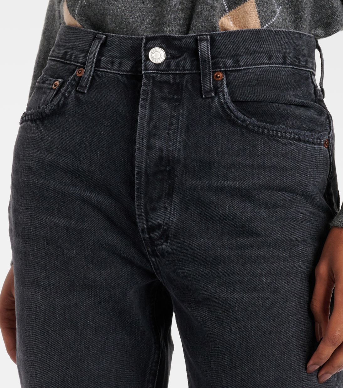 High-Rise Cropped Straight Jeans Riley | Agolde