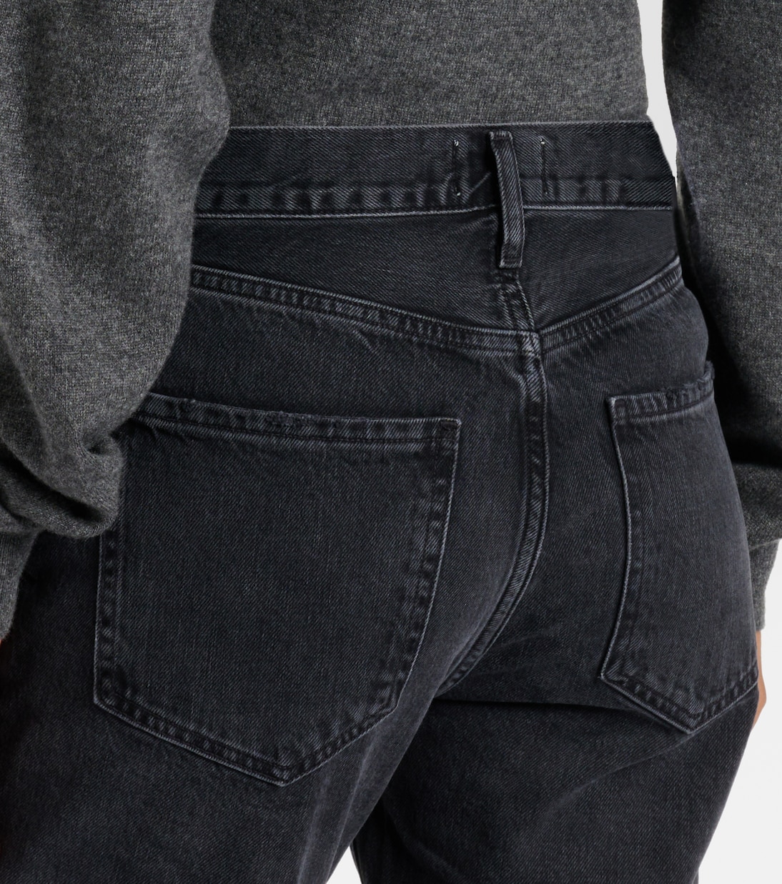 High-Rise Cropped Straight Jeans Riley | Agolde