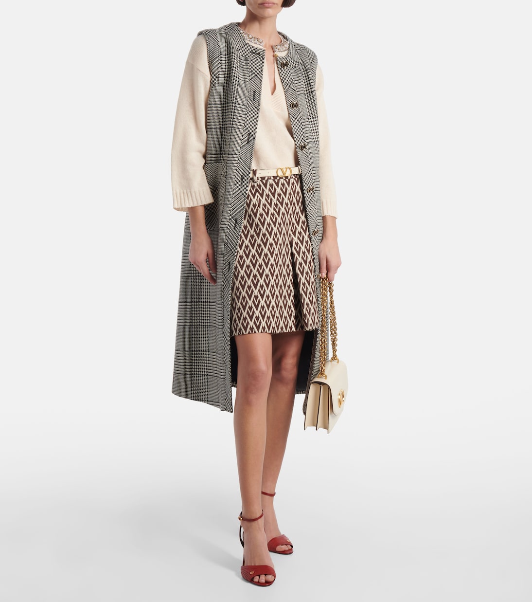 Sandali Ladycrush 85 in pelle | Valentino Garavani