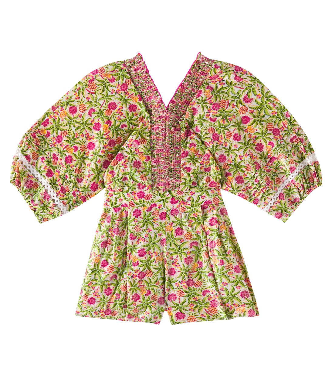 Chantal printed cotton-blend romper | Poupette St Barth Kids