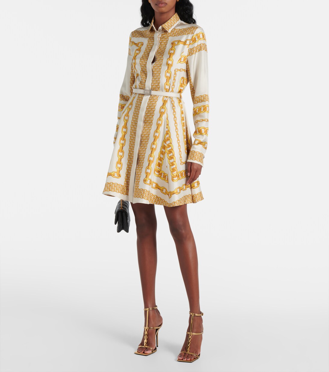 Hemdblusenkleid Versace Treasure aus Seiden-Twill | Versace