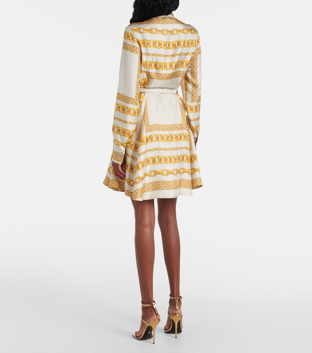 Hemdblusenkleid Versace Treasure aus Seiden-Twill | Versace