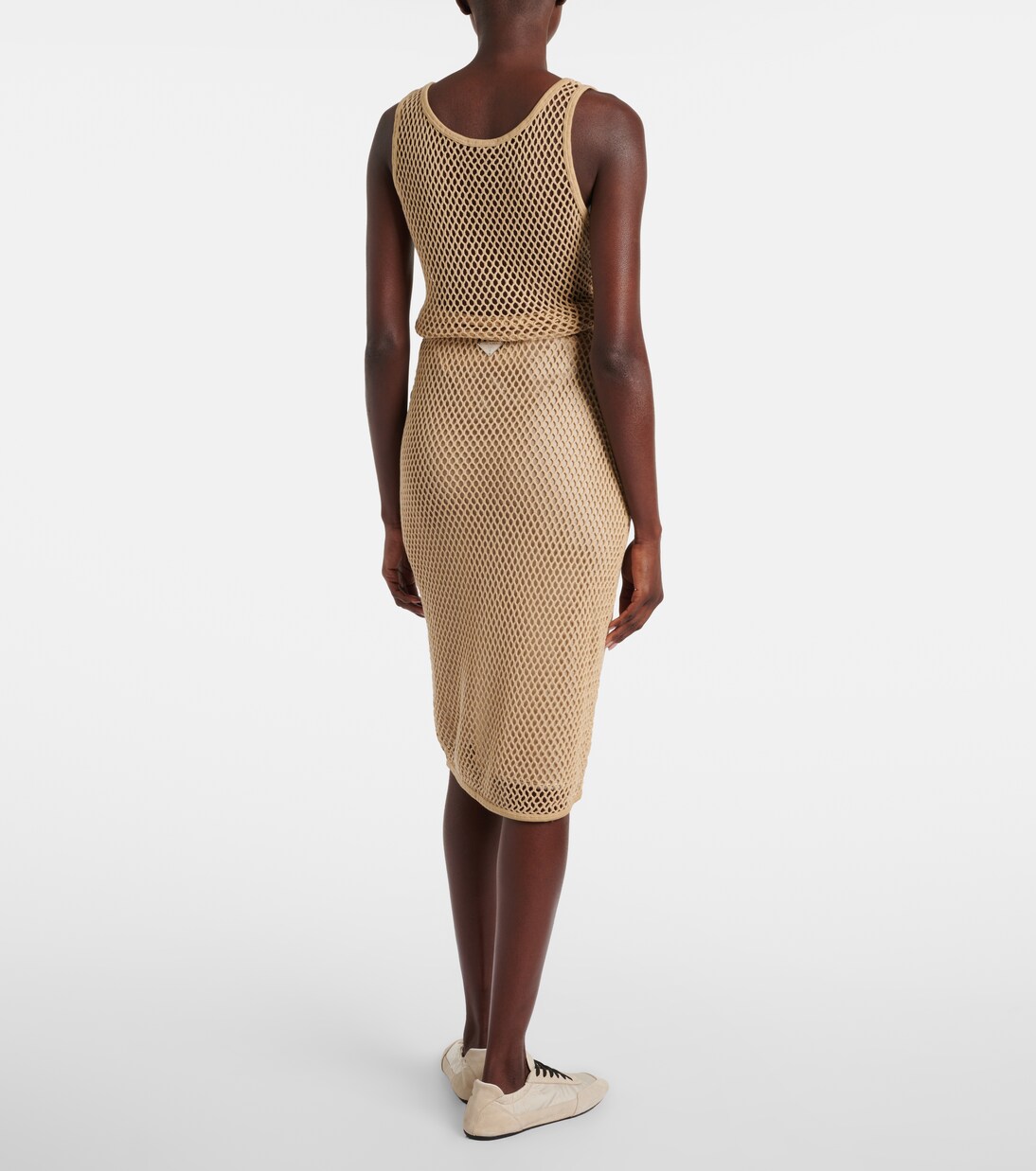 钩编中长半身裙 | Prada