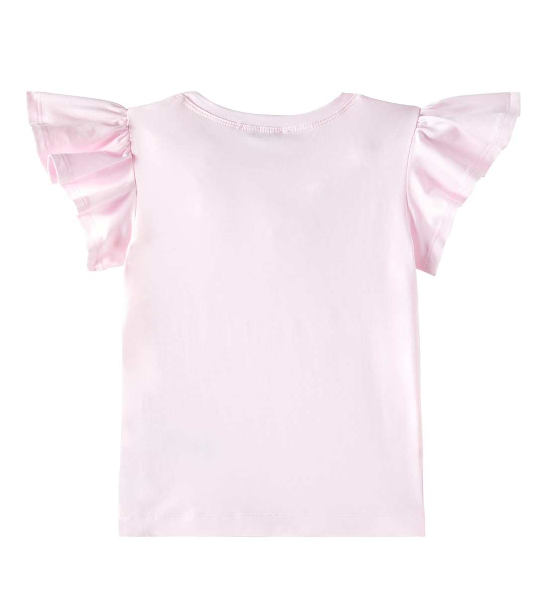 Camiseta de algodón con apliques florales | Monnalisa