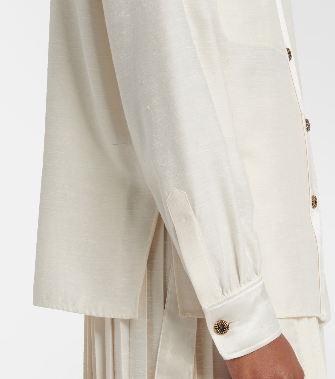 Blusa Quincy in shantung di seta | Loro Piana