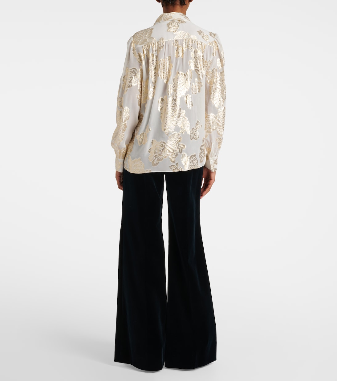 Bluse aus einem Seidengemisch mit Fil Coupé | Chloé