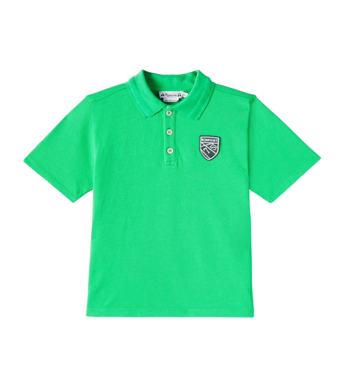 Elian logo cotton piqué polo shirt | Bonpoint