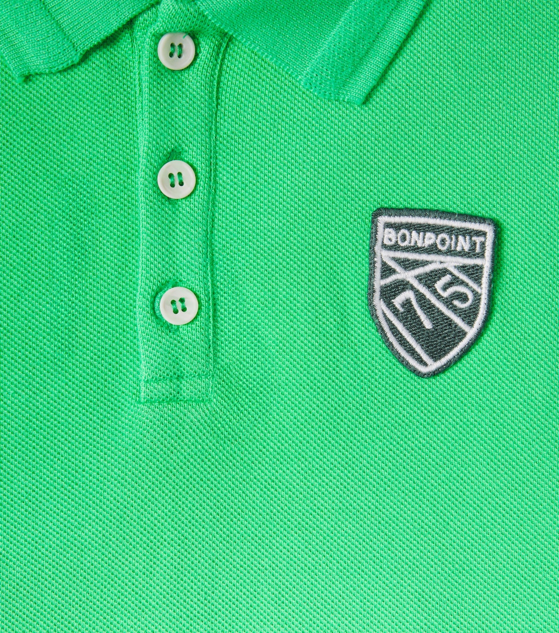 Elian logo cotton piqué polo shirt | Bonpoint