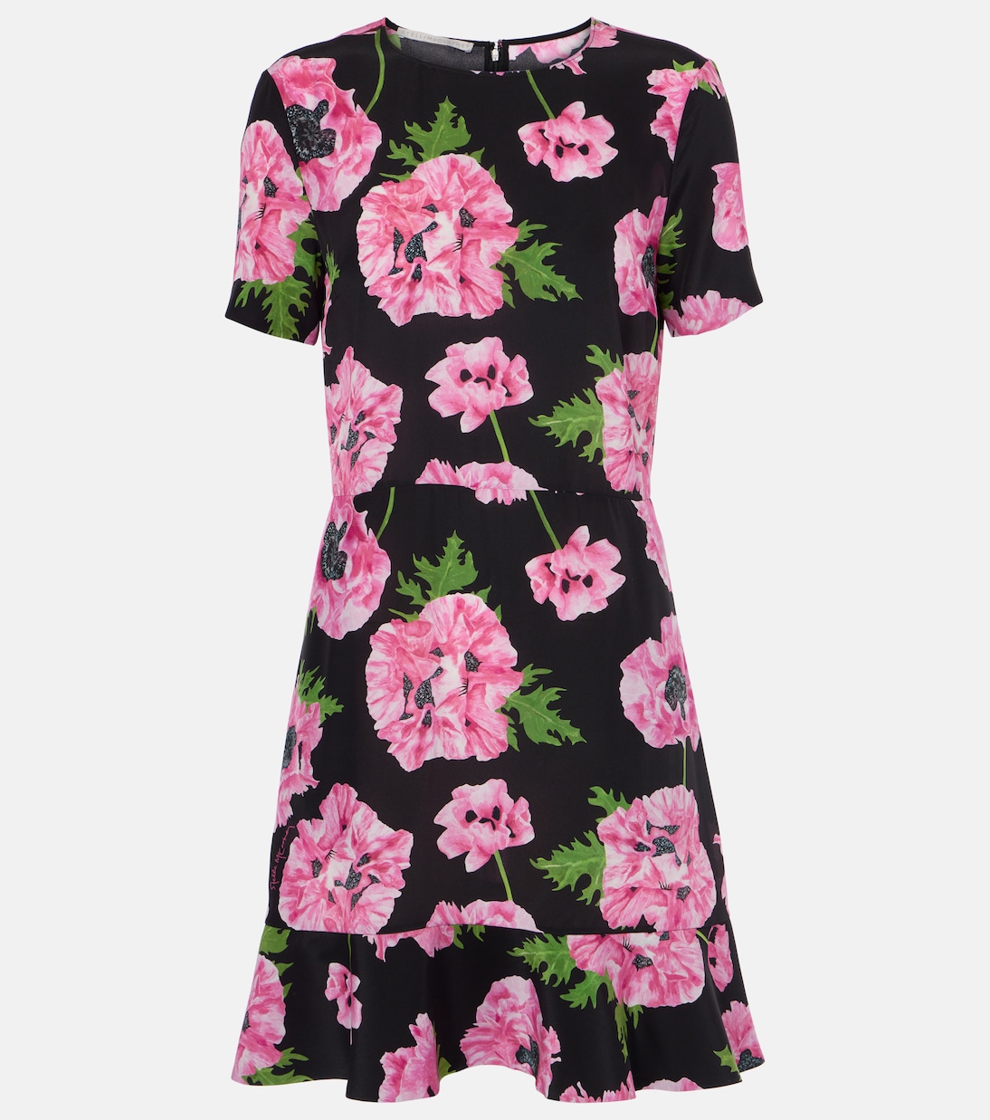 Robe Iconic en soie à fleurs | Stella McCartney
