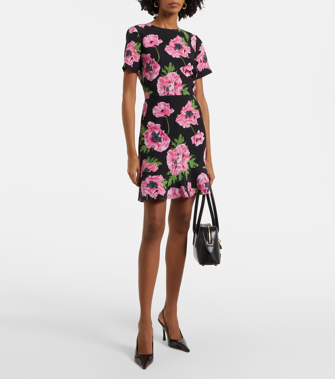 Robe Iconic en soie à fleurs | Stella McCartney