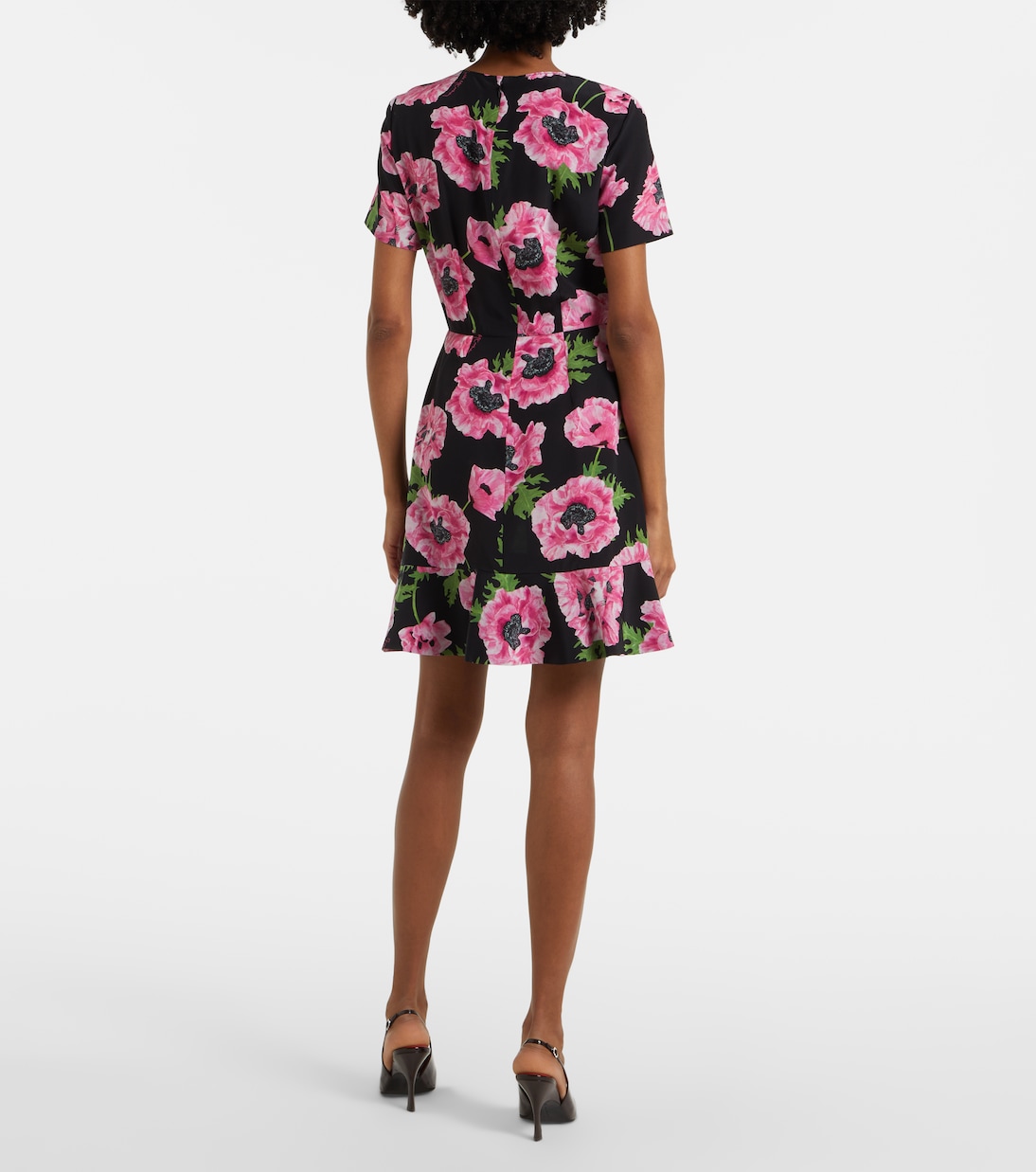 Robe Iconic en soie à fleurs | Stella McCartney