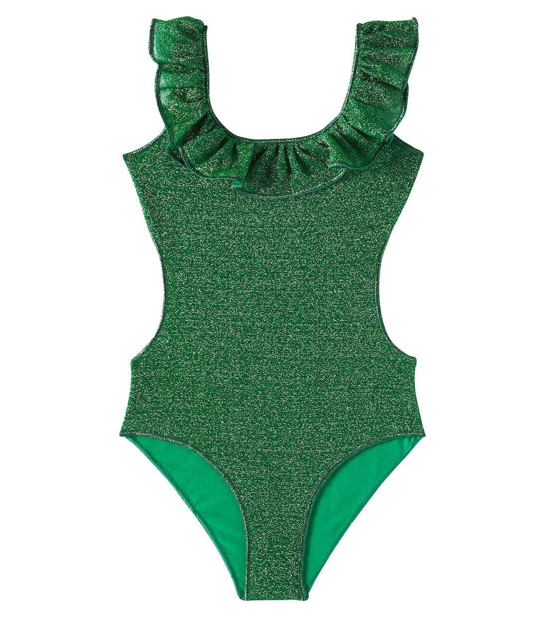 Lumière ruffled lamé swimsuit | Oséree Kids