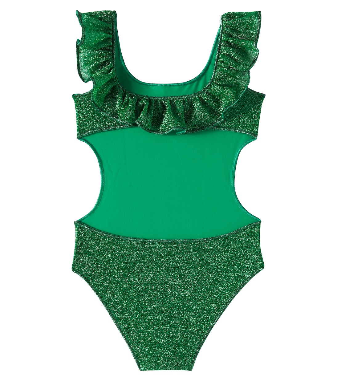 Lumière ruffled lamé swimsuit | Oséree Kids