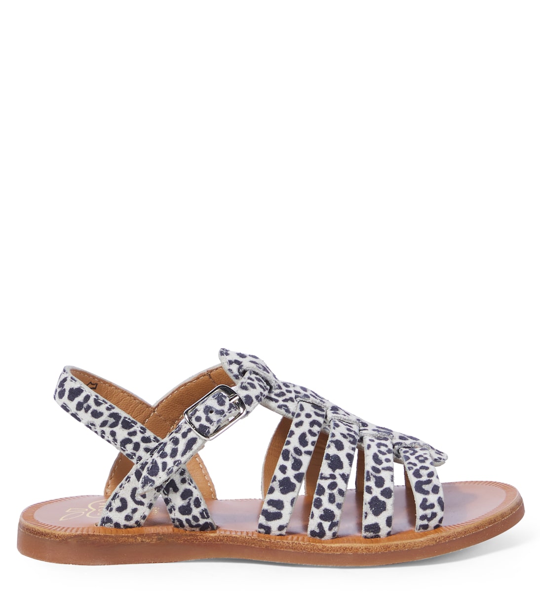 Plagette leopard-print leather sandals | Pom d'Api