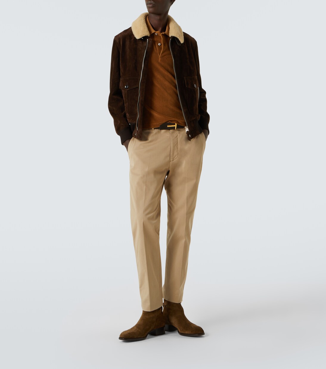 Polo de rizo de mezcla de algodón | Tom Ford