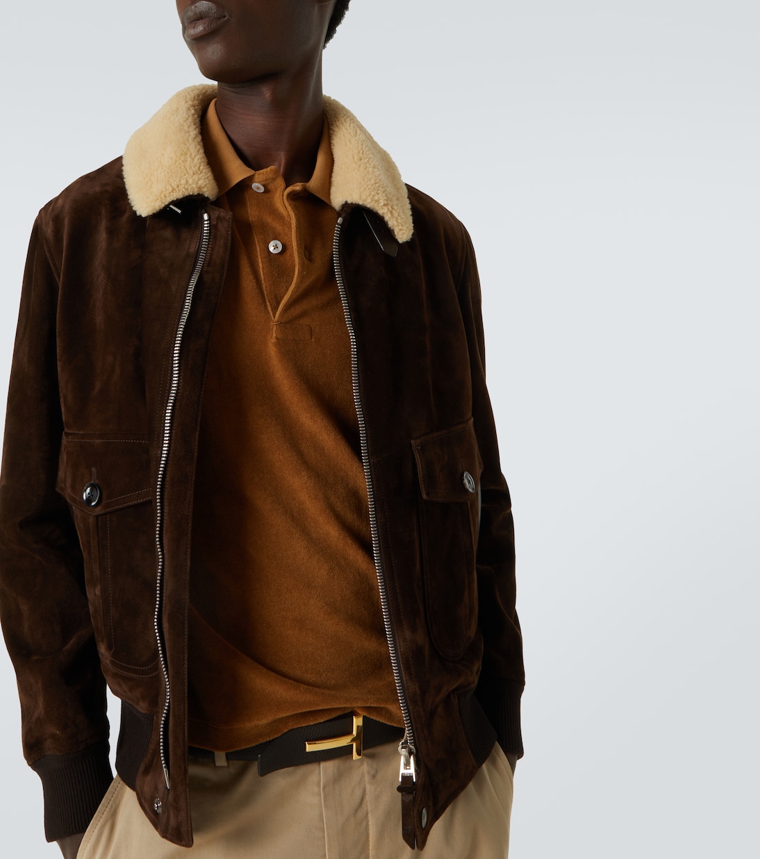 Polo de rizo de mezcla de algodón | Tom Ford