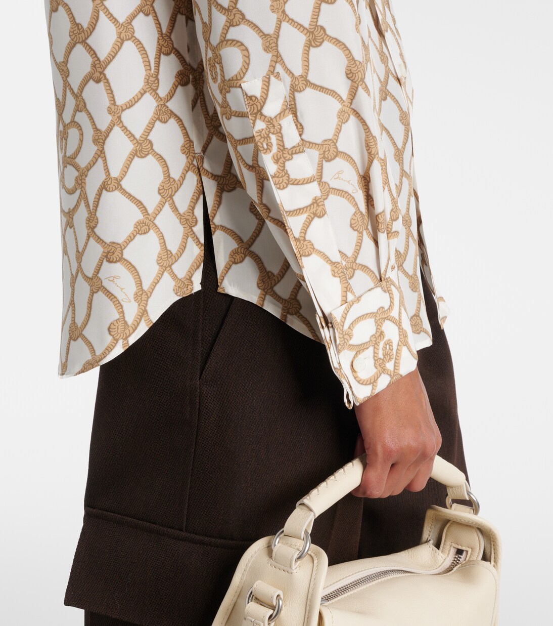 Bedrucktes Hemd aus Seide | Burberry