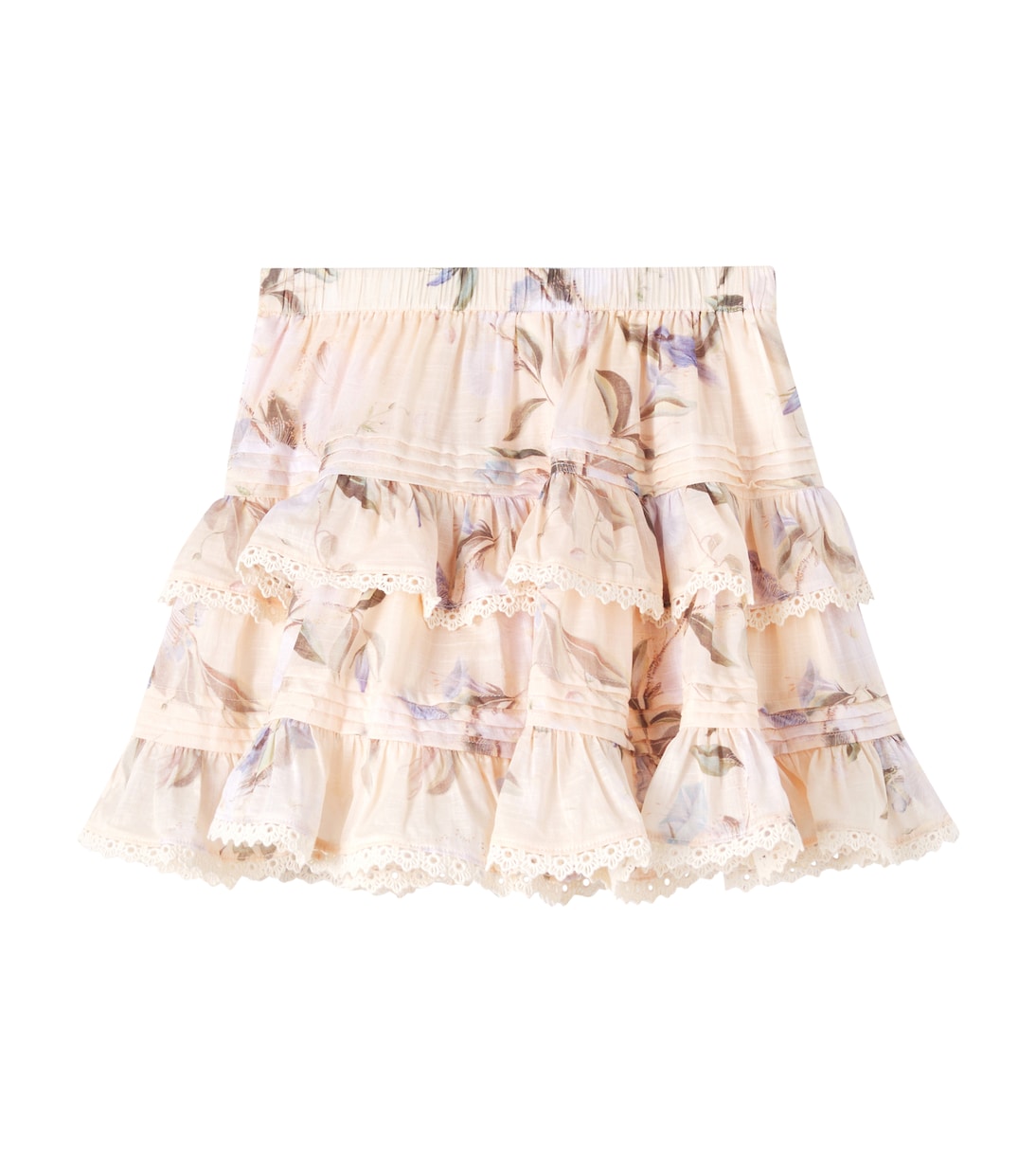 Cascadian floral tiered cotton skirt | Zimmermann Kids