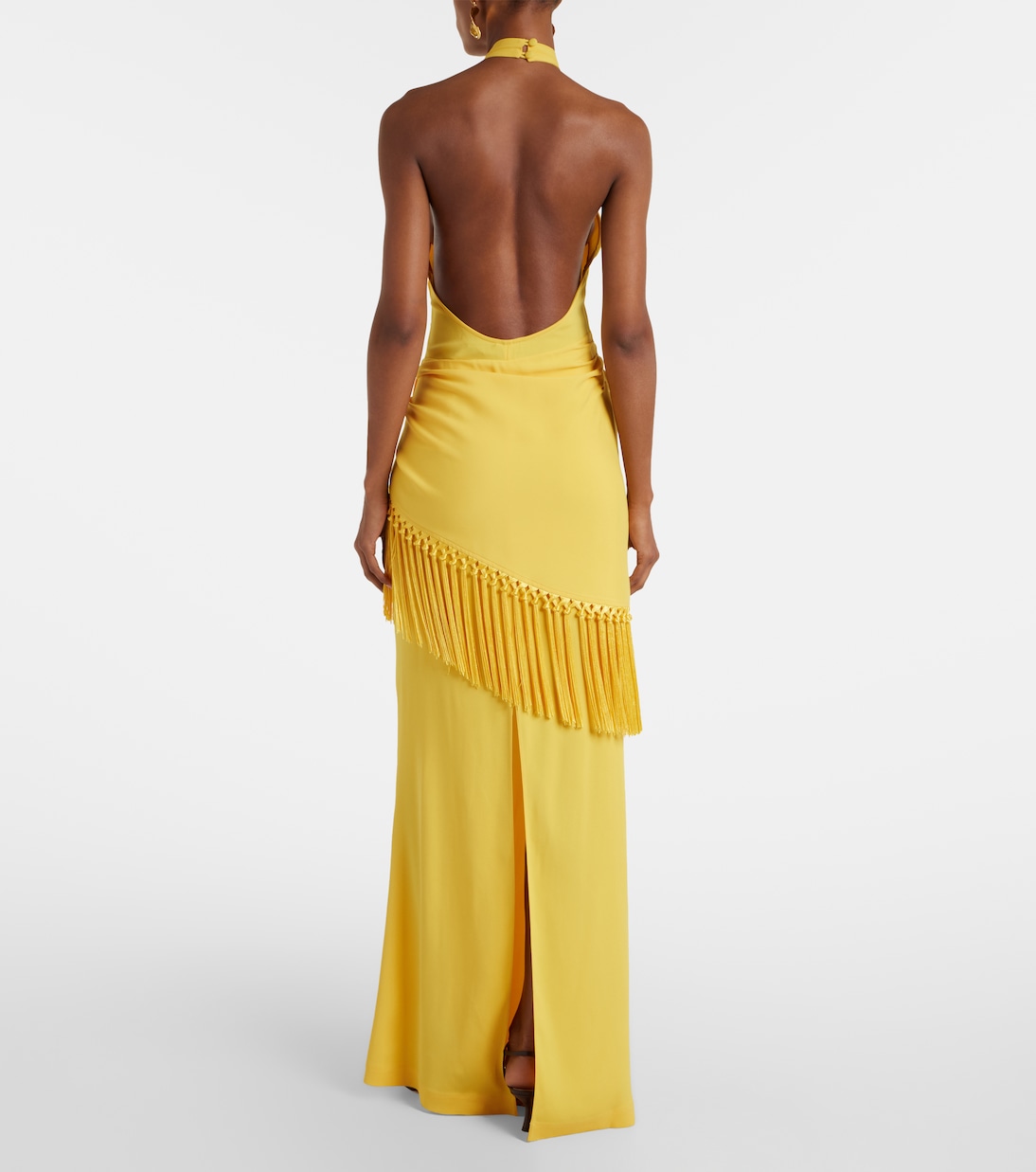 Meteora open-back crêpe cady gown | Taller Marmo