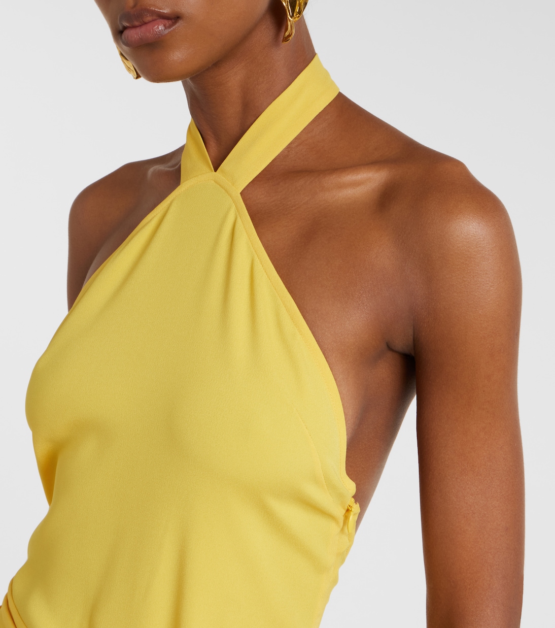 Meteora open-back crêpe cady gown | Taller Marmo