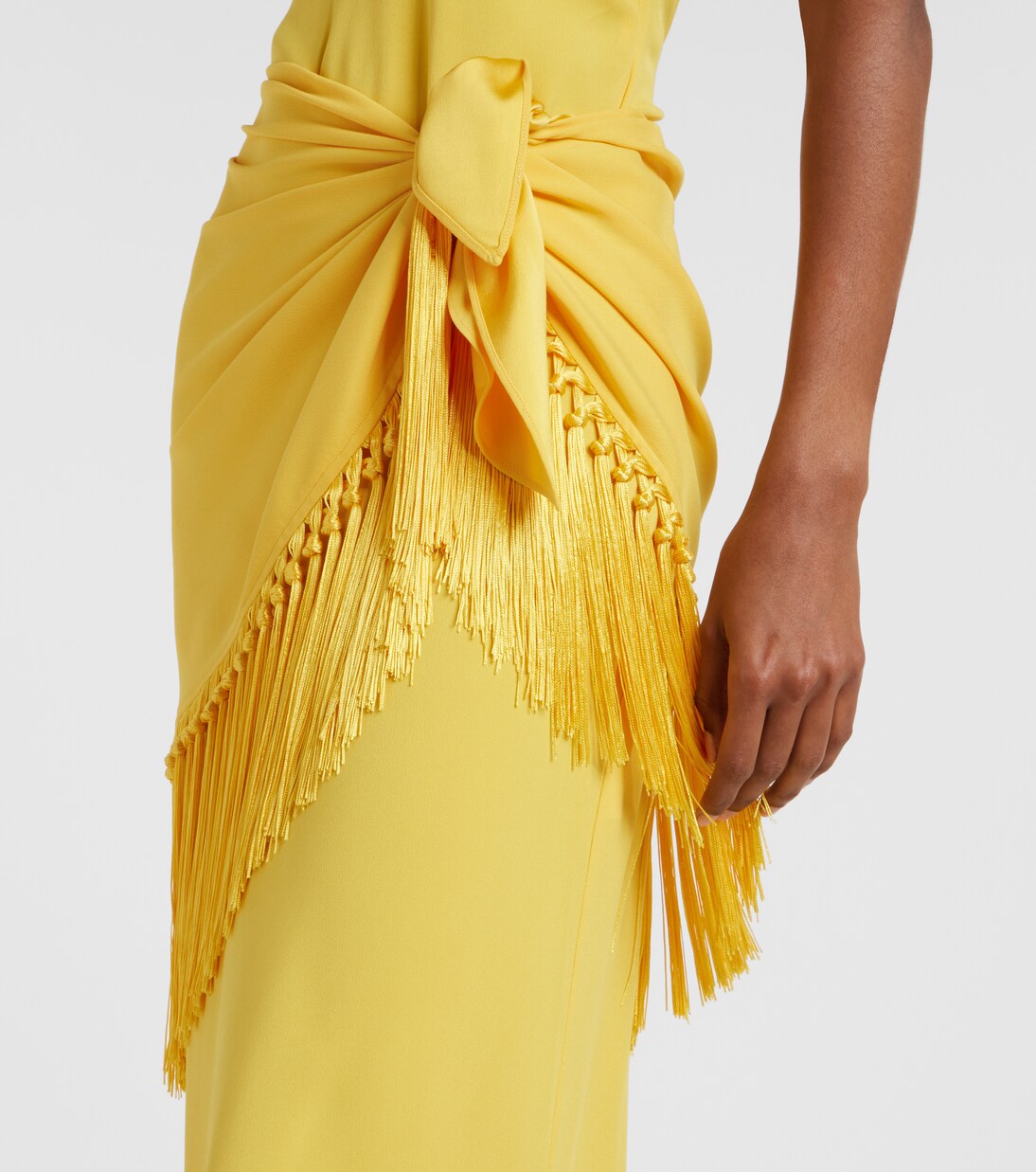 Meteora open-back crêpe cady gown | Taller Marmo