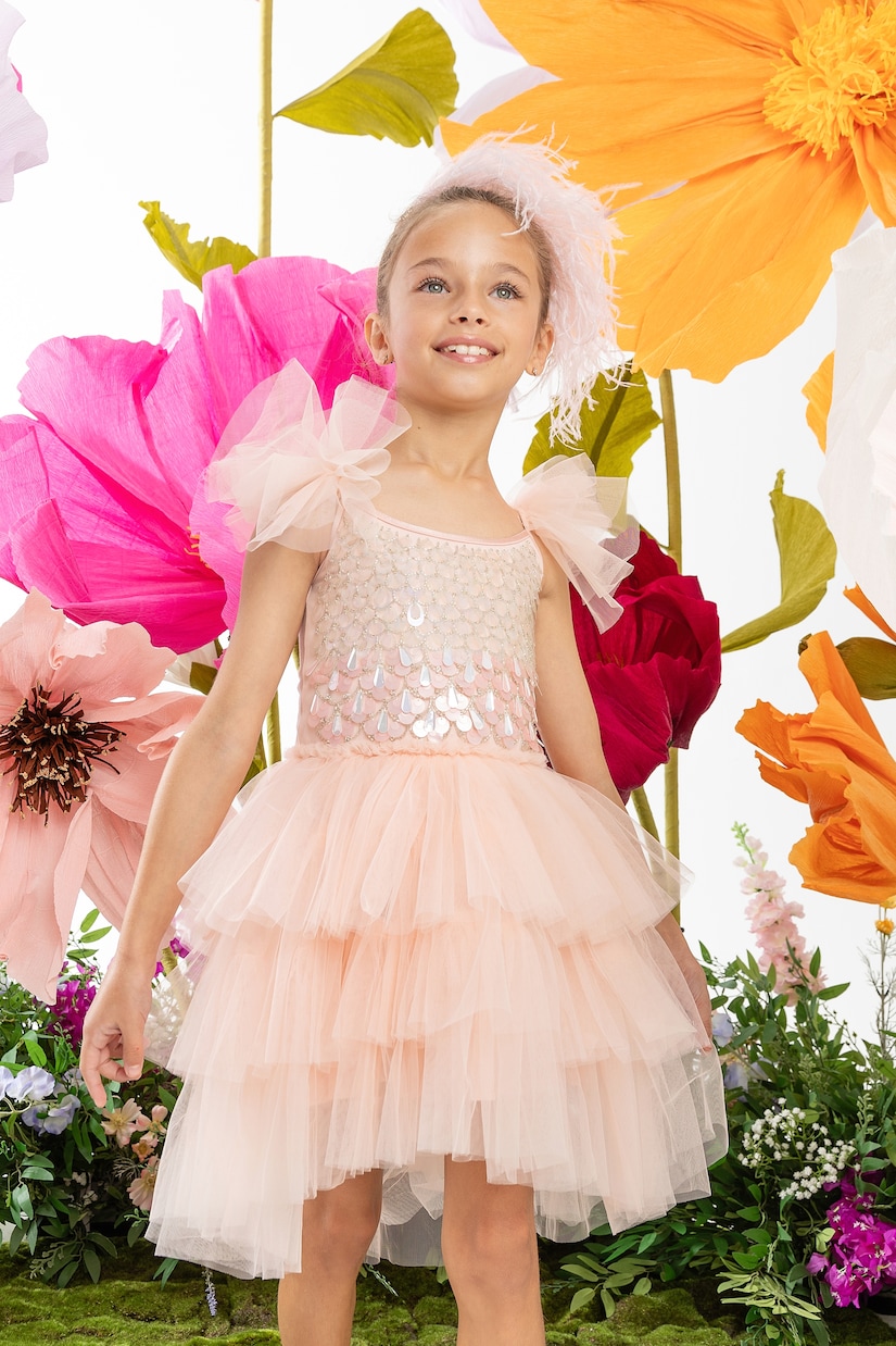 Verziertes Kleid Petal Party aus Tüll | Tutu Du Monde