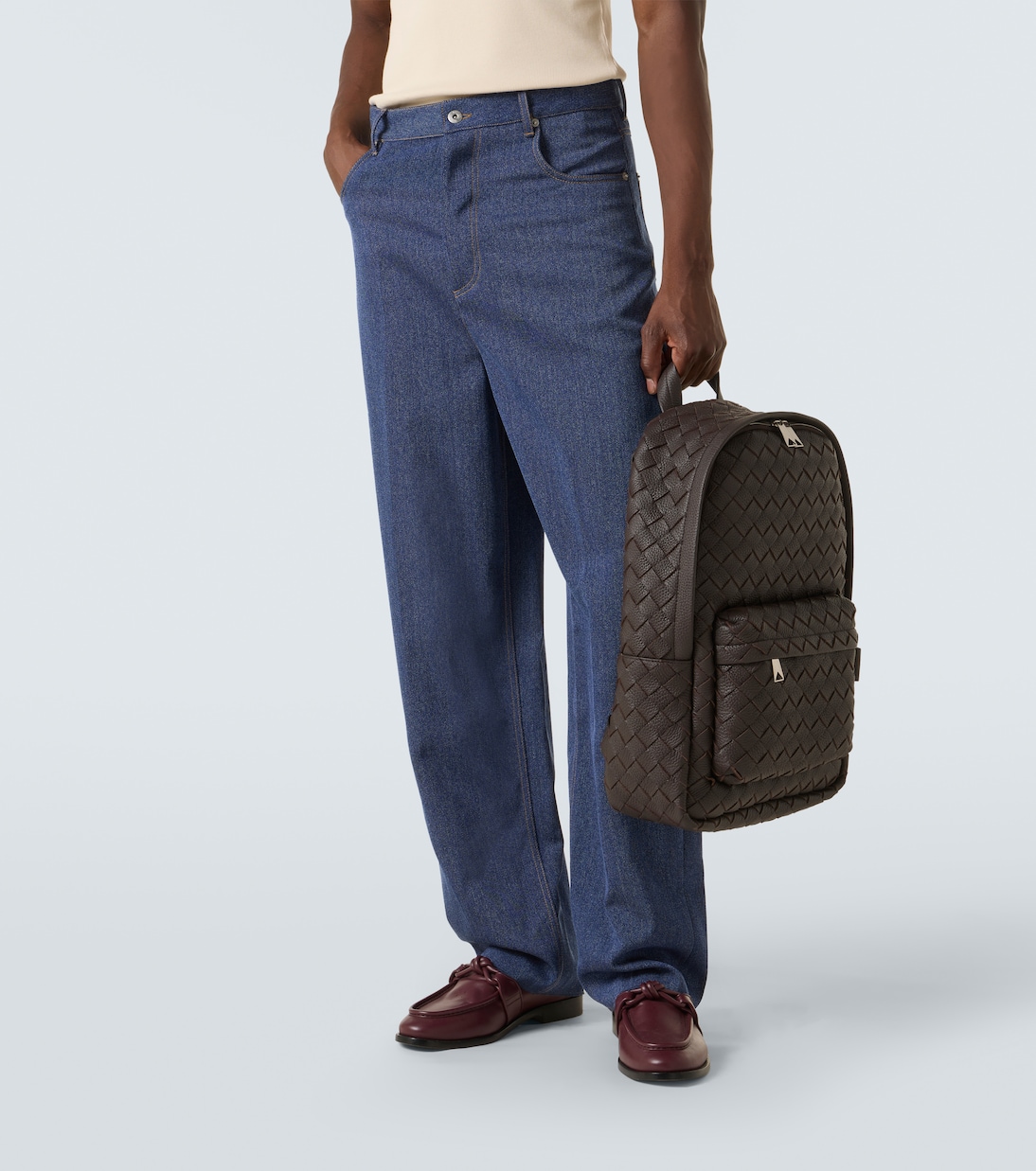 Intrecciato编织皮革双肩包 | Bottega Veneta