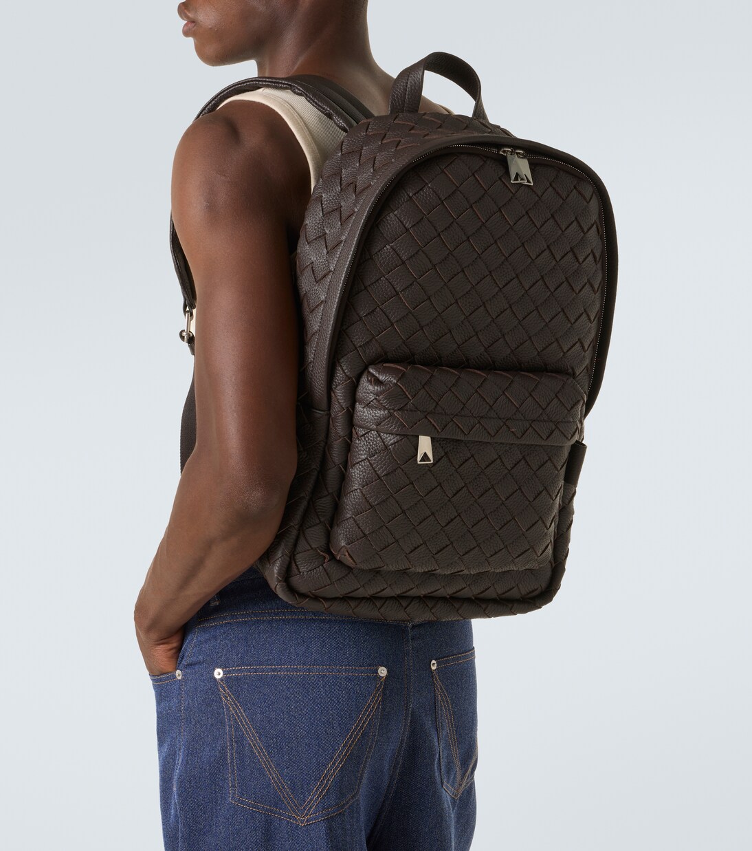 Intrecciato编织皮革双肩包 | Bottega Veneta