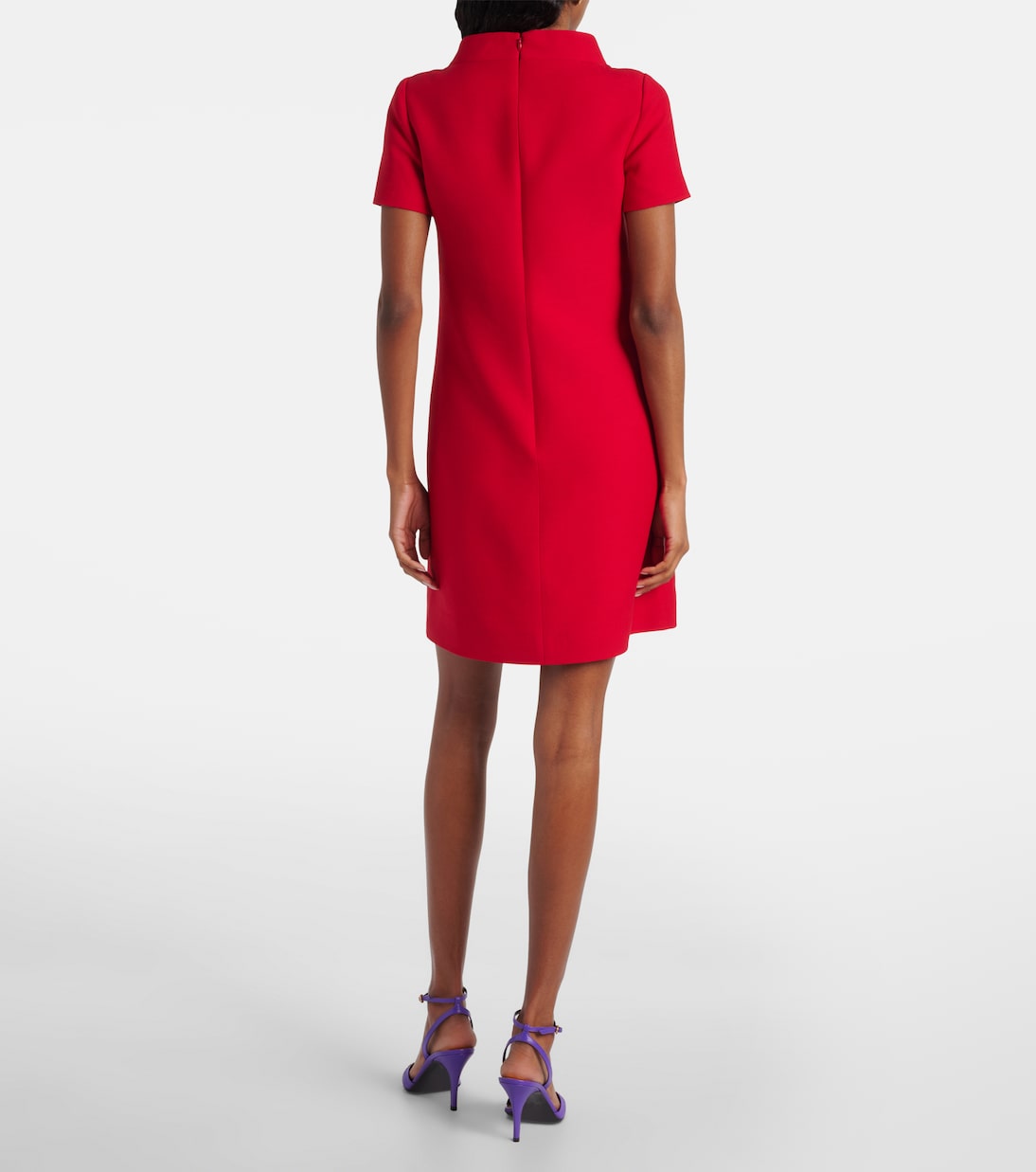 Minikleid aus Wolle und Seide mit Kristallen | Valentino